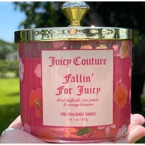 JUICY COUTURE 3 Wick Candle In Fallin’ For Juicy Fragrance Soy Wax Blend